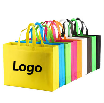 Silkscreen Printed Washable Non Woven Reusable Bags Reusable Totebag Custom