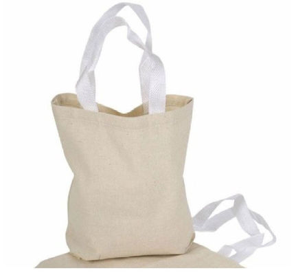 Large Organic Canvas Tote Bag Shopping Neutral Blank Plain Bulk