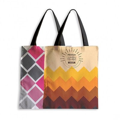 Sublimation Polyester Jumbo Canvas Tote Bags Reusable Canvas Bags Bulk