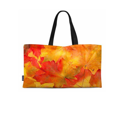 Reusable Shoulder Canvas Tote Bag Shopping Heat Transfer Printing For Grocery