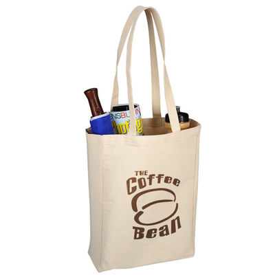 Eco Friendly Printed Cotton Canvas Totes Bulk Bag With Double Handles