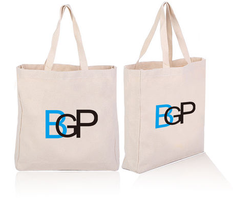 Eco Friendly Printed Cotton Canvas Totes Bulk Bag With Double Handles