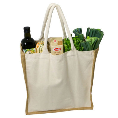 Eco Friendly Printed Cotton Canvas Totes Bulk Bag With Double Handles