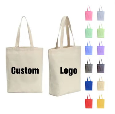 Natural Plain Gusset Canvas Tote Bag Shopping Bulk Custom Printing
