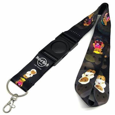 Heatransfer Printed Blank Polyester Sublimation Lanyard Badge Holder Custom Logo