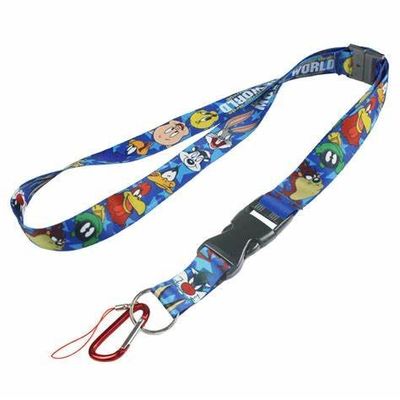 Heatransfer Printed Blank Polyester Sublimation Lanyard Badge Holder Custom Logo