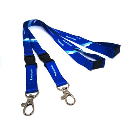 Heatransfer Printed Blank Polyester Sublimation Lanyard Badge Holder Custom Logo