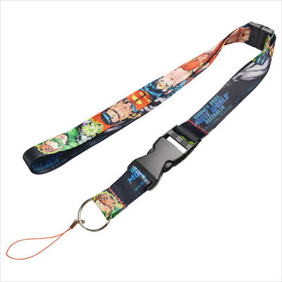 Heatransfer Printed Blank Polyester Sublimation Lanyard Badge Holder Custom Logo