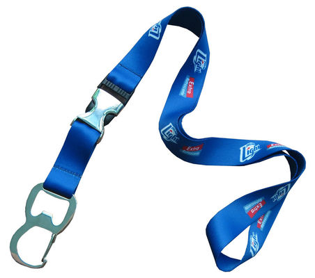 Heatransfer Printed Blank Polyester Sublimation Lanyard Badge Holder Custom Logo