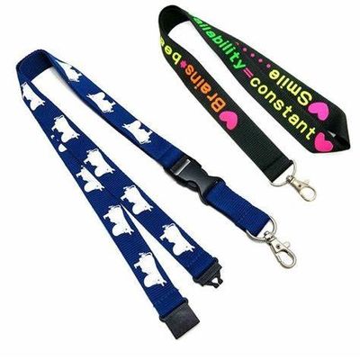 ROHS মোবাইল ফোন নাইলন Lanyard স্ট্র্যাপ আইডি কার্ড ধারক কী কাস্টম