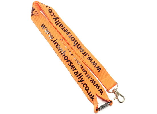 Silkscreen Printed Lanyard Plastic Holder In Bulk Custom Pantone Colors