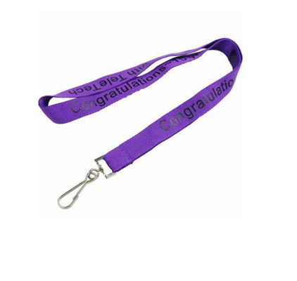 Polyester Double Bulldog Clip Lanyards Promotional Customised Lanyard Card Holder