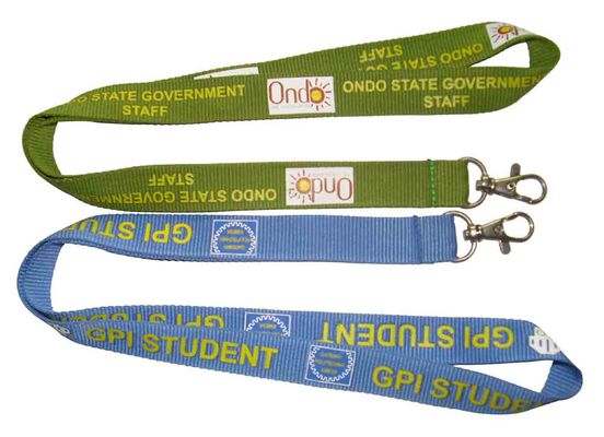 Custom Polyester Screen Printed Lanyards Neck Strap Safety Breakaway