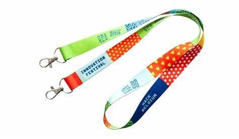 Custom Polyester Screen Printed Lanyards Neck Strap Safety Breakaway