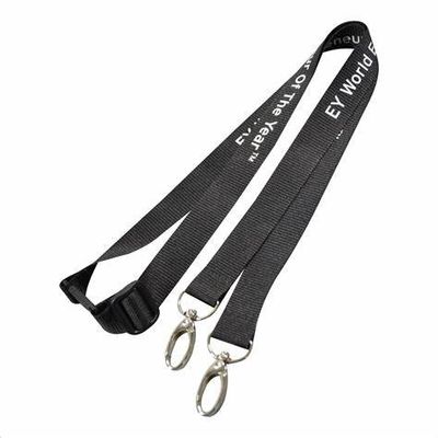Custom Polyester Screen Printed Lanyards Neck Strap Safety Breakaway