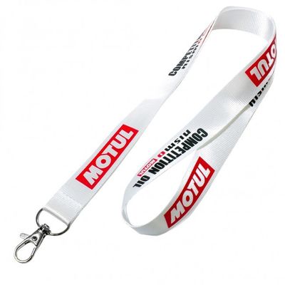 Silkscreen Printed Nylon Sublimation Lanyards Blank Polyester For Promotions And Events