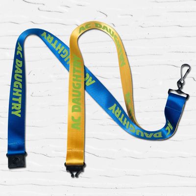Silkscreen Printed Nylon Sublimation Lanyards Blank Polyester For Promotions And Events
