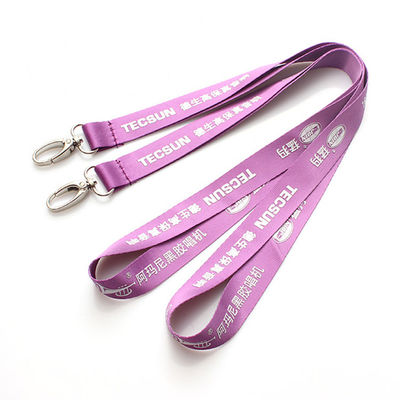 Silkscreen Printed Nylon Sublimation Lanyards Blank Polyester For Promotions And Events