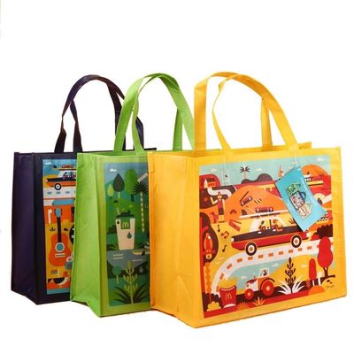 Reusable Grocery Non Woven Shopping Bag In Bulk 80g-130g