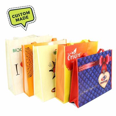 Reusable Grocery Non Woven Shopping Bag In Bulk 80g-130g