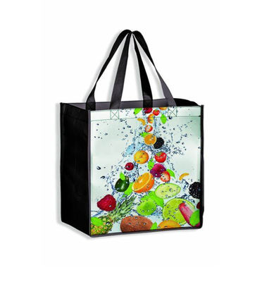 Custom Printed Reusable Non Woven Shopping Bag Fabric With Heat Transfer Printing