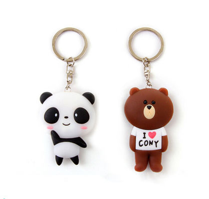3D Soft Silicone Rubber Anime PVC Keychain Holder Personalized Full 3D BPA Free