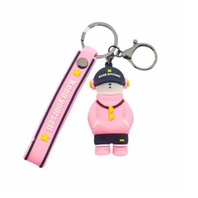 3D Soft Silicone Rubber Anime PVC Keychain Holder Personalized Full 3D BPA Free