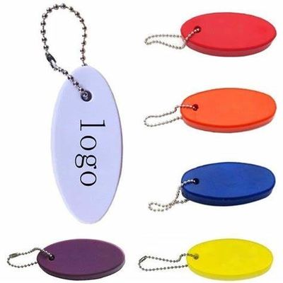 Blank Plain PU Boating Bulk Floating Keychains Foam Floater Ring Personalized