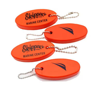 Blank Plain PU Boating Bulk Floating Keychains Foam Floater Ring Personalized