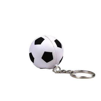 Custom Logo PU squishy Stress Ball Keychain PU Foam Basketball Football Soccer