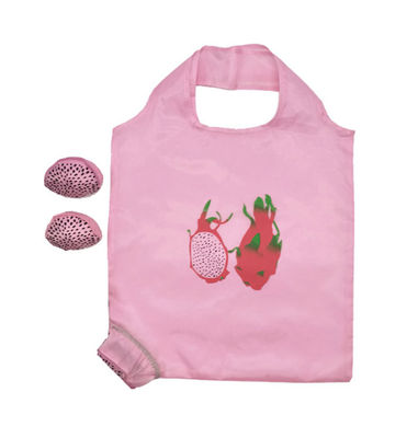 Dual Handle Fruit Foldable Shopping Bag Water Resistant Polyester Tote