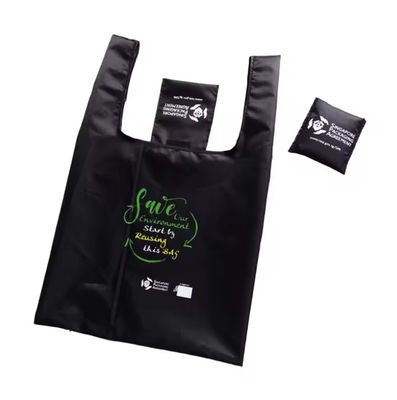 Reusable Grocery Foldable Shopping Bag 190T Polyester Washable