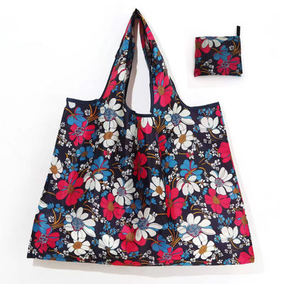 Reusable Grocery Foldable Shopping Bag 190T Polyester Washable
