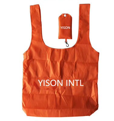 Customized Fold Away Grocery Bag Polyester Strawberry Folding Bag Environmental Protection