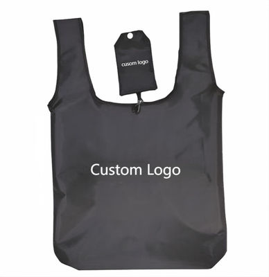 Customized Fold Away Grocery Bag Polyester Strawberry Folding Bag Environmental Protection
