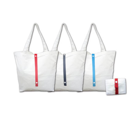 Recyclable Polyester Foldable Shopping Bag 10OZ Canvas Cotton ODM