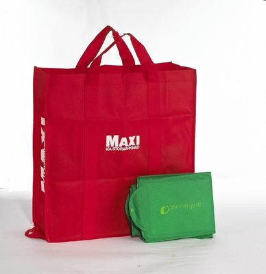 Reusable Non Woven Foldable Shopping Bag Custom Printing For Grocery