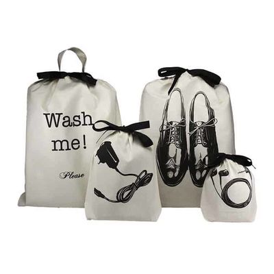 Promotional Organic Canvas Brush Cotton Drawstring Dust Bag Bulk Customized