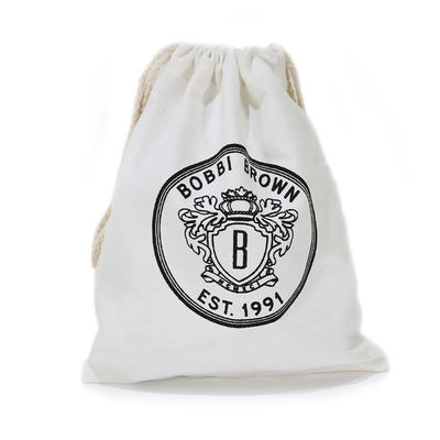 Promotional Organic Canvas Brush Cotton Drawstring Dust Bag Bulk Customized