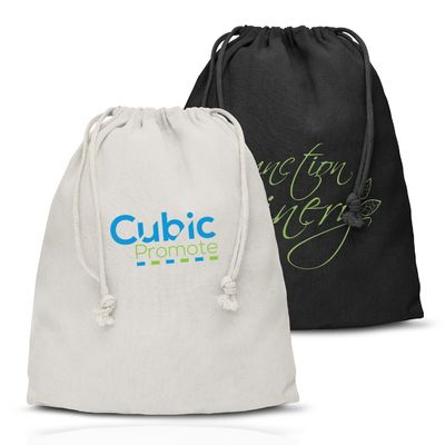 Promotional Organic Canvas Brush Cotton Drawstring Dust Bag Bulk Customized
