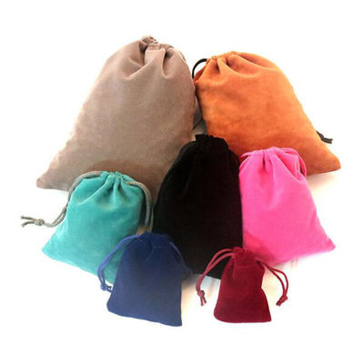 Jewelry Plain Velvet Drawstring Bag For Necklace Bracelet Earrings Packing
