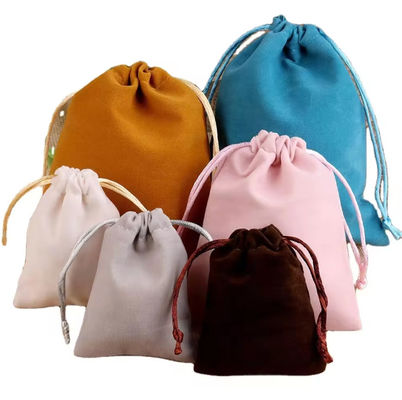 Jewelry Plain Velvet Drawstring Bag For Necklace Bracelet Earrings Packing