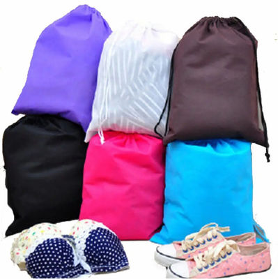 Nonwoven Cotton Small Drawstring Gift Bags For Shoes Clothing Dust Packaging