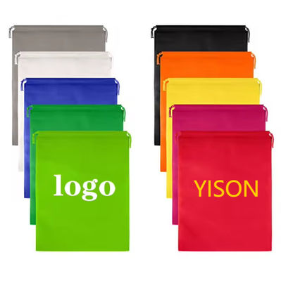 Nonwoven Cotton Small Drawstring Gift Bags For Shoes Clothing Dust Packaging