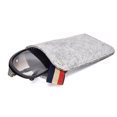 Neoprene Eyeglasses Case PU Leather Drawstring Pouch Bag Personalised
