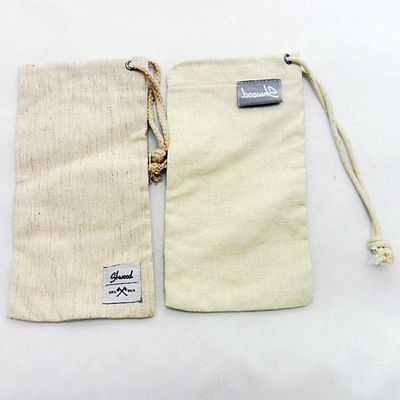 Neoprene Eyeglasses Case PU Leather Drawstring Pouch Bag Personalised