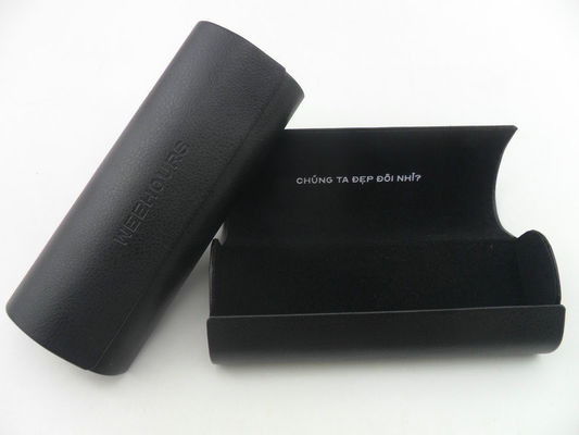 Velvet PU Leather Eyeglass Case Custom Logo Printing Eyeware Sunlass