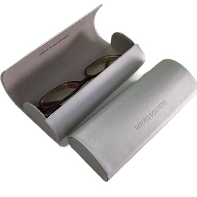 Velvet PU Leather Eyeglass Case Custom Logo Printing Eyeware Sunlass