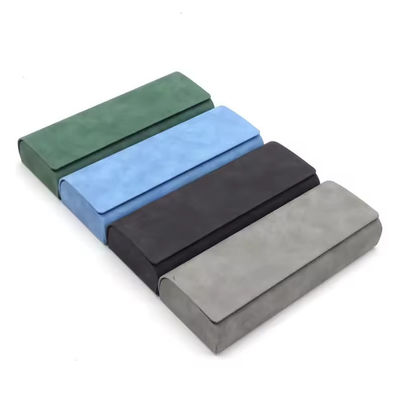 Velvet PU Leather Eyeglass Case Custom Logo Printing Eyeware Sunlass