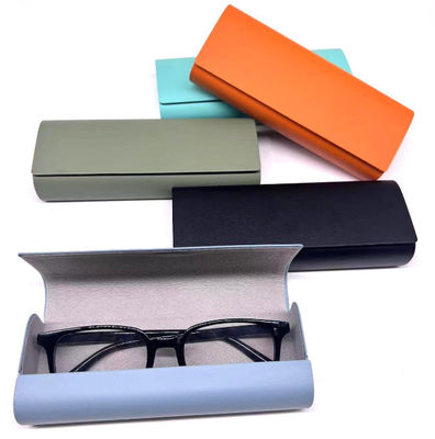 Velvet PU Leather Eyeglass Case Custom Logo Printing Eyeware Sunlass